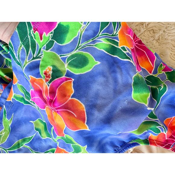 90’s Tropical Skirt Tankini size 14 - Picture 12 of 16